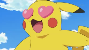 pikachu heart eyes